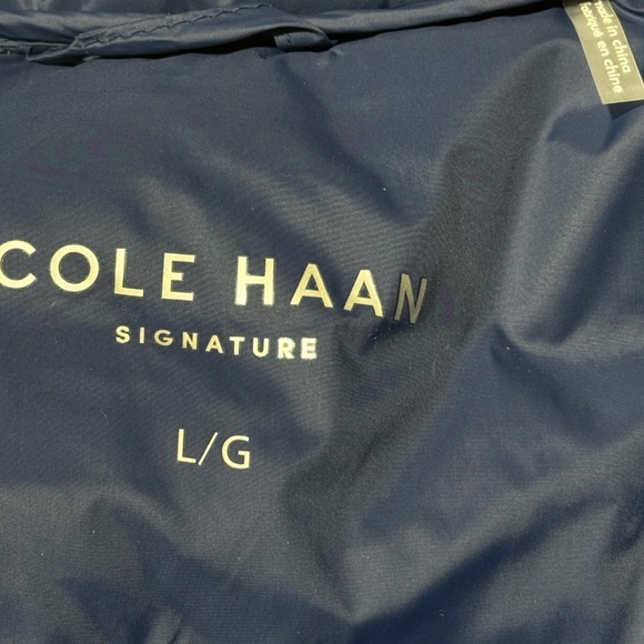 Cole Haan Signature Mens Puffer, Quilted Vest, Navy Blue Large - Picture 10 of 16